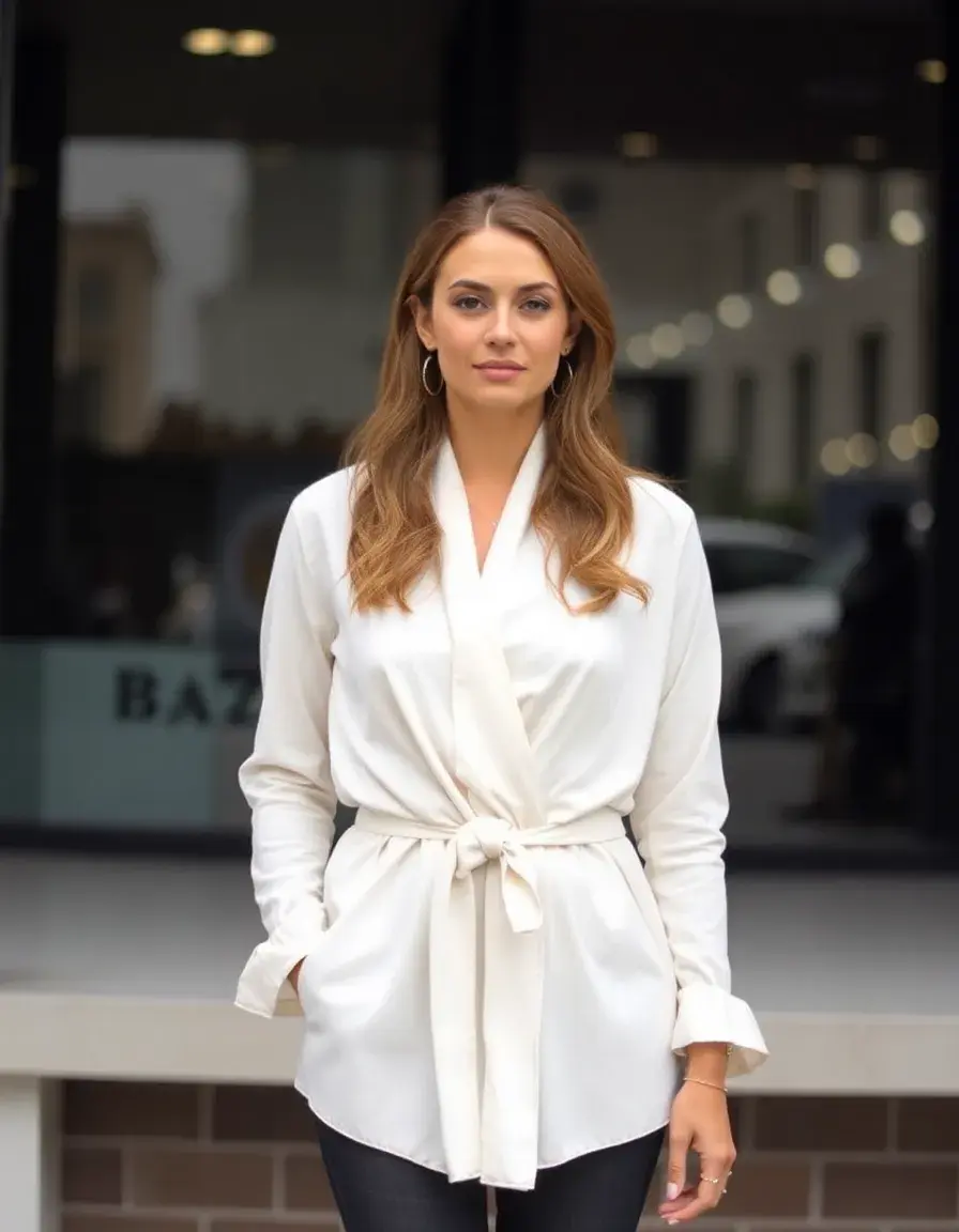 Wrap Civil Style vestido cruzado favorecedor