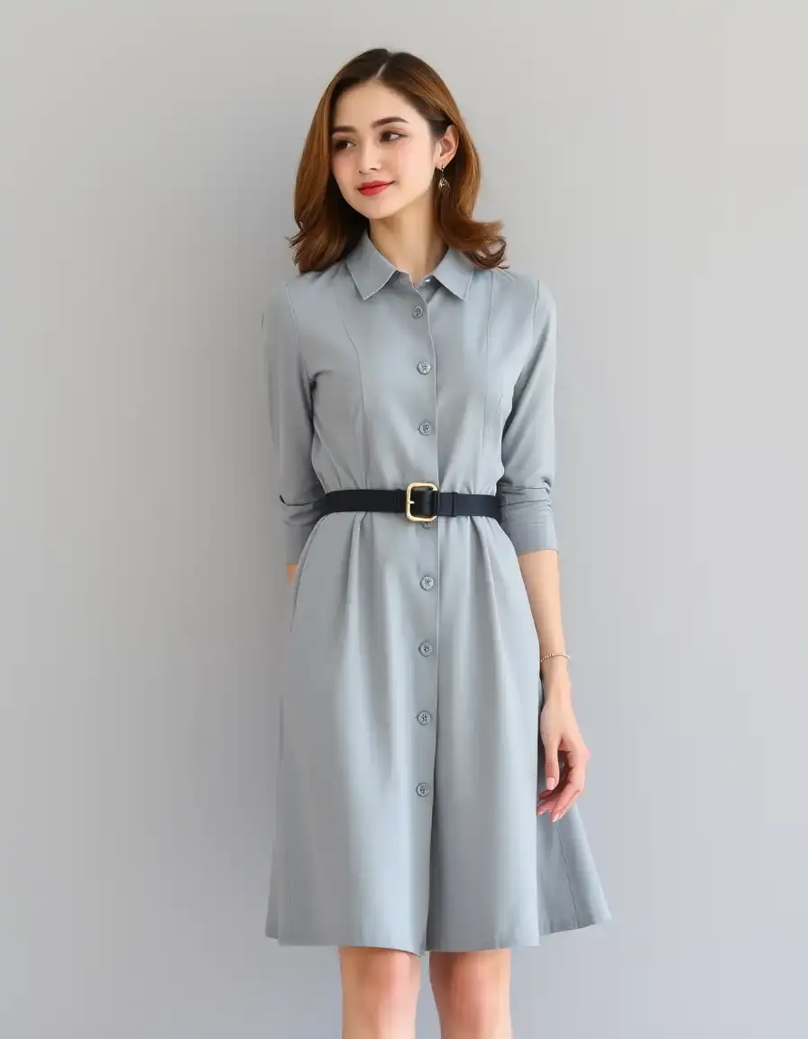 A-Line Civil Simple vestido corte A clásico