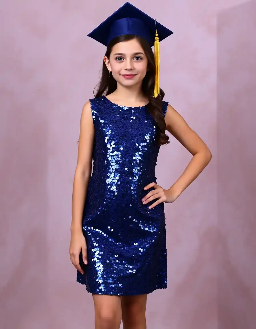 Vestido de lentejuelas juvenil para fiesta
