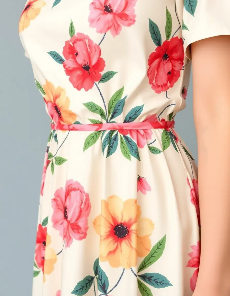Empire waist dress in floral