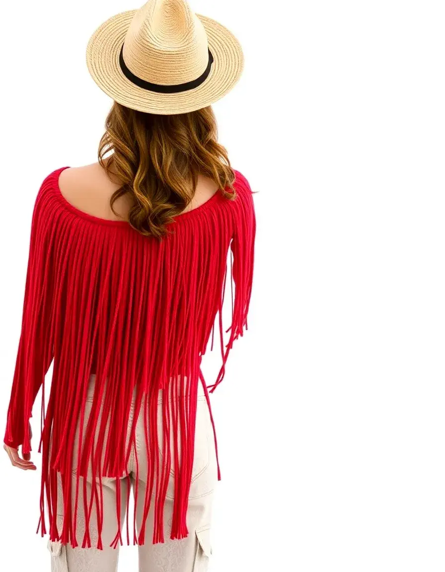 Women's Fiesta Fringe red back view