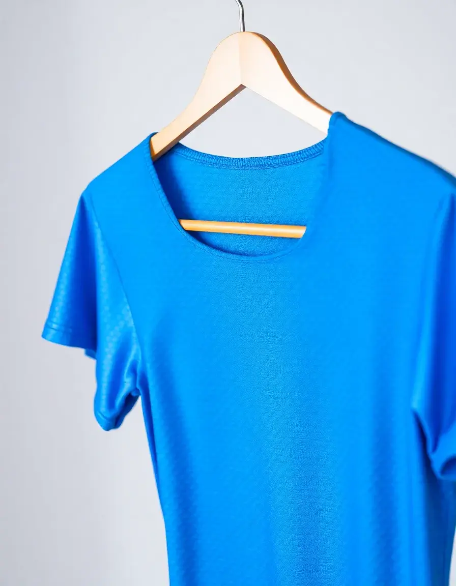 Women's Fiesta Metallic blue on hanger