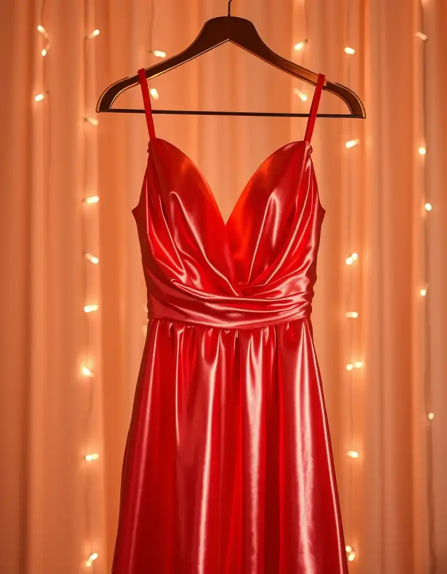 Bodas Satin Dress de satén brillante