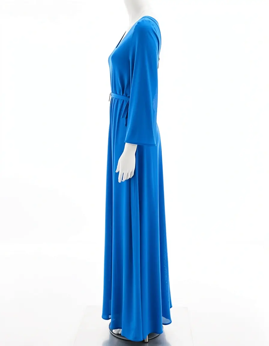 Letizia Inspired Maxi azul elegante