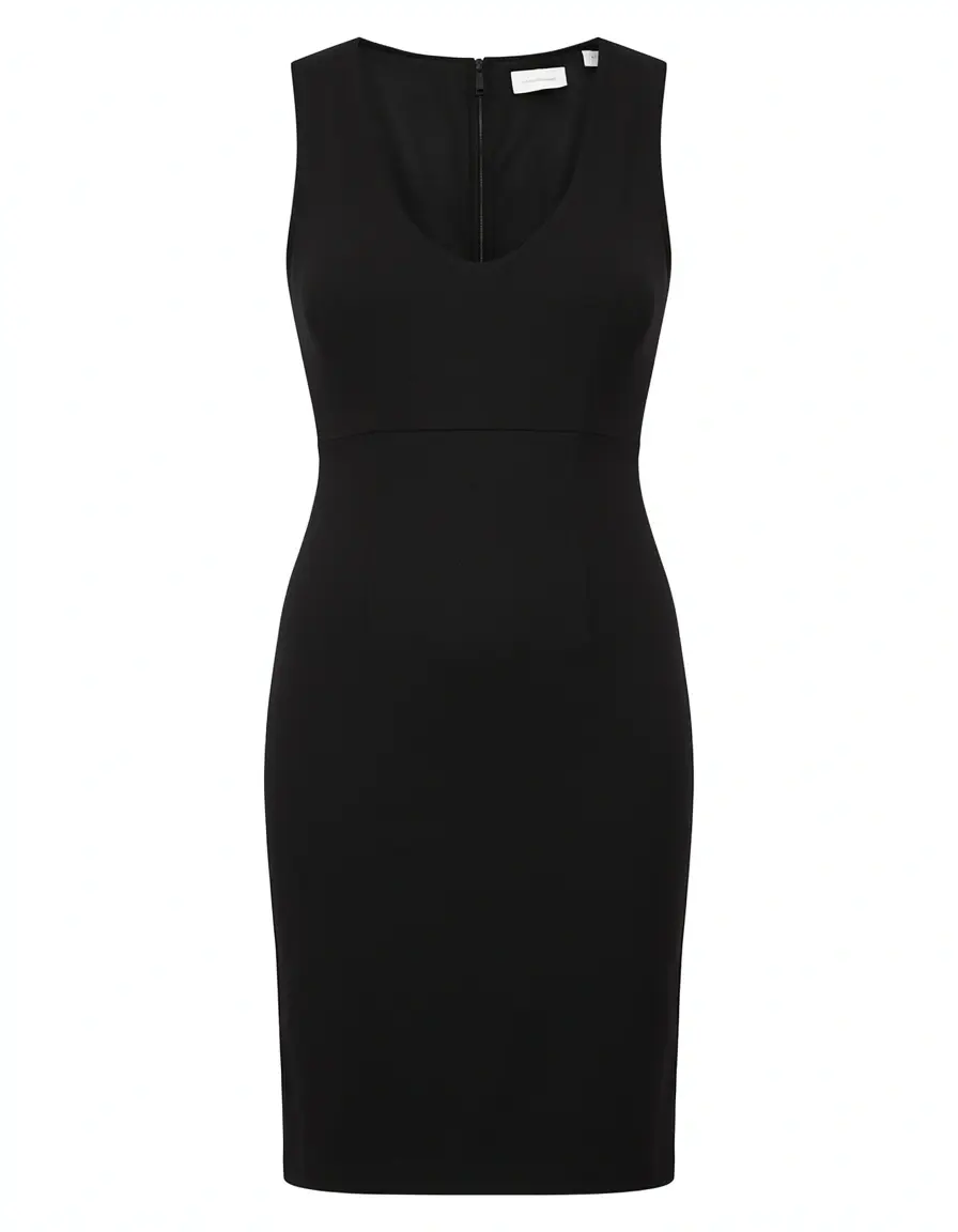 Cocktail Bodycon Dress negro elegante