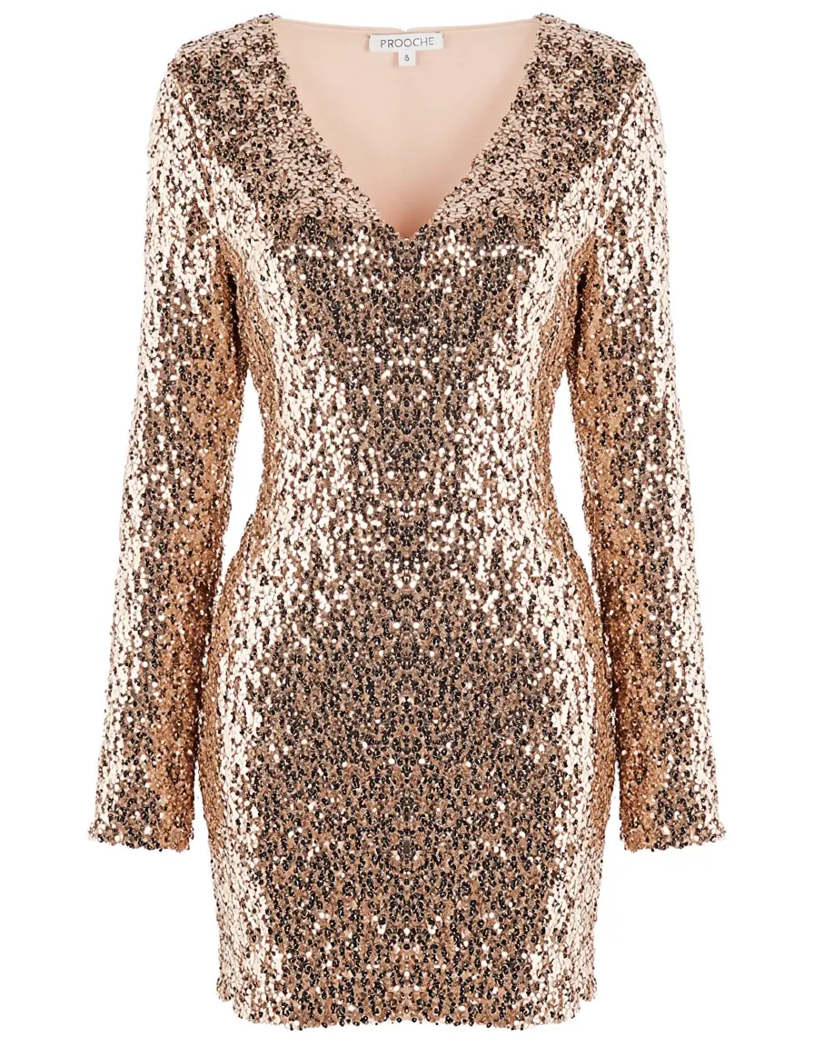 pedroche glam dress sequin