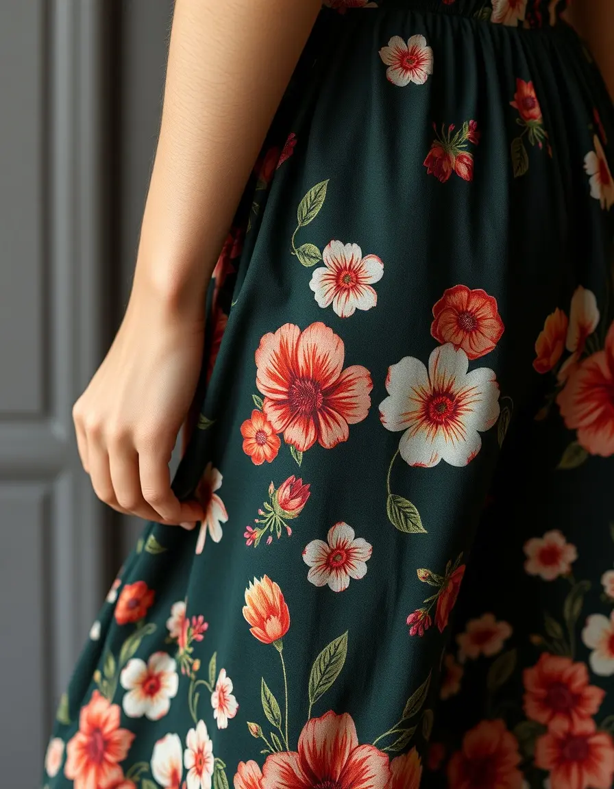 Detalle vestido Midi Floral