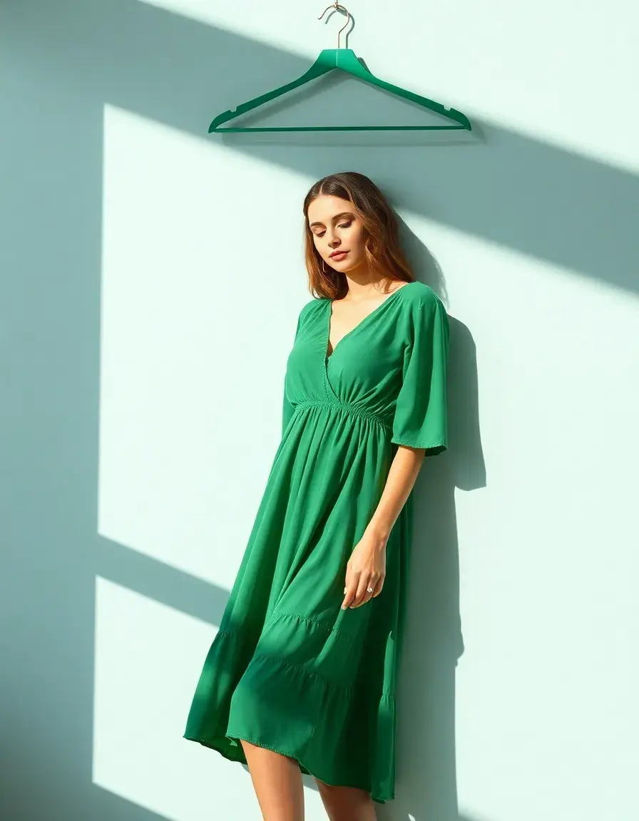 Palabra honor midi green on hanger