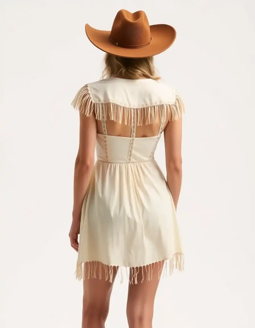Vestido vaquero corto color claro mujer