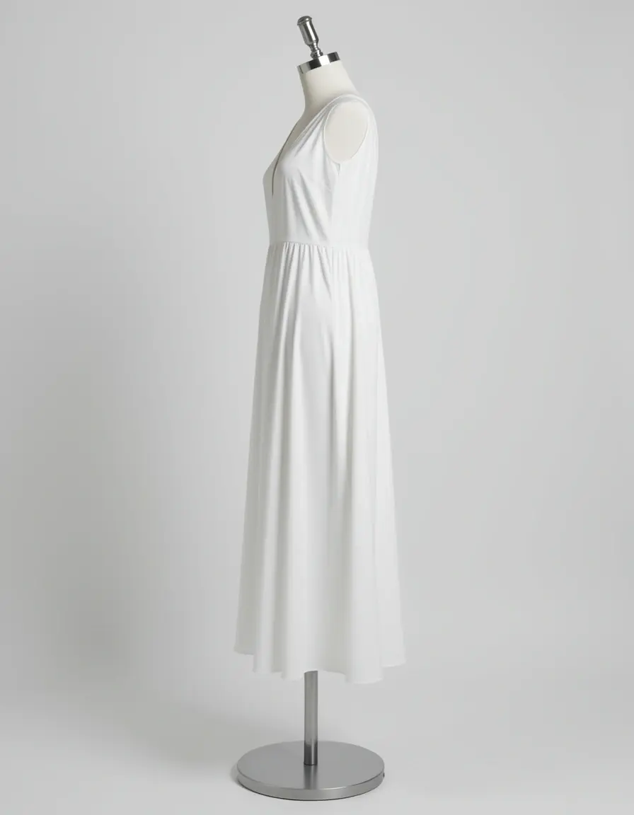 Vestido de comunion corte A en maniquí