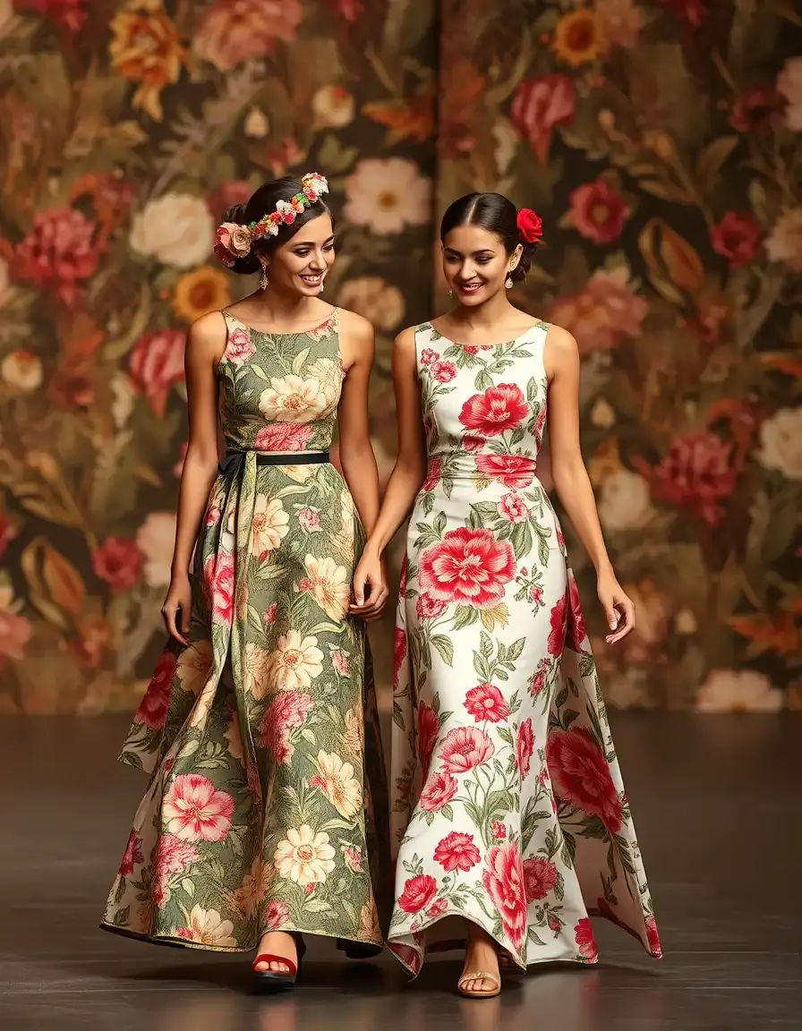 Vestidos de comunion con patrones florales bordados