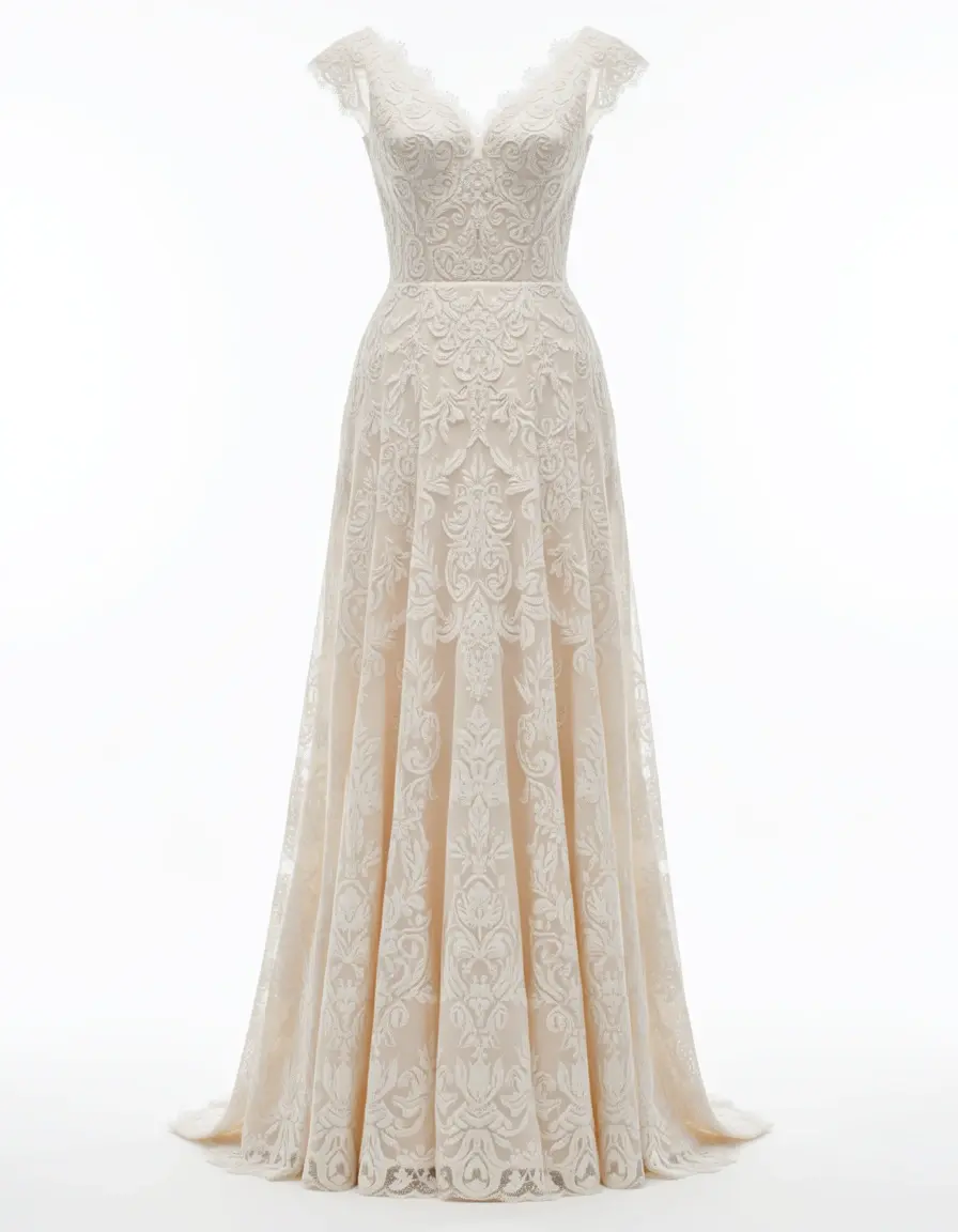 Madrina Lace Gown Ivory