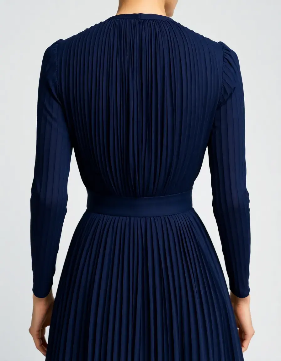 De Madrina Pleated Navy