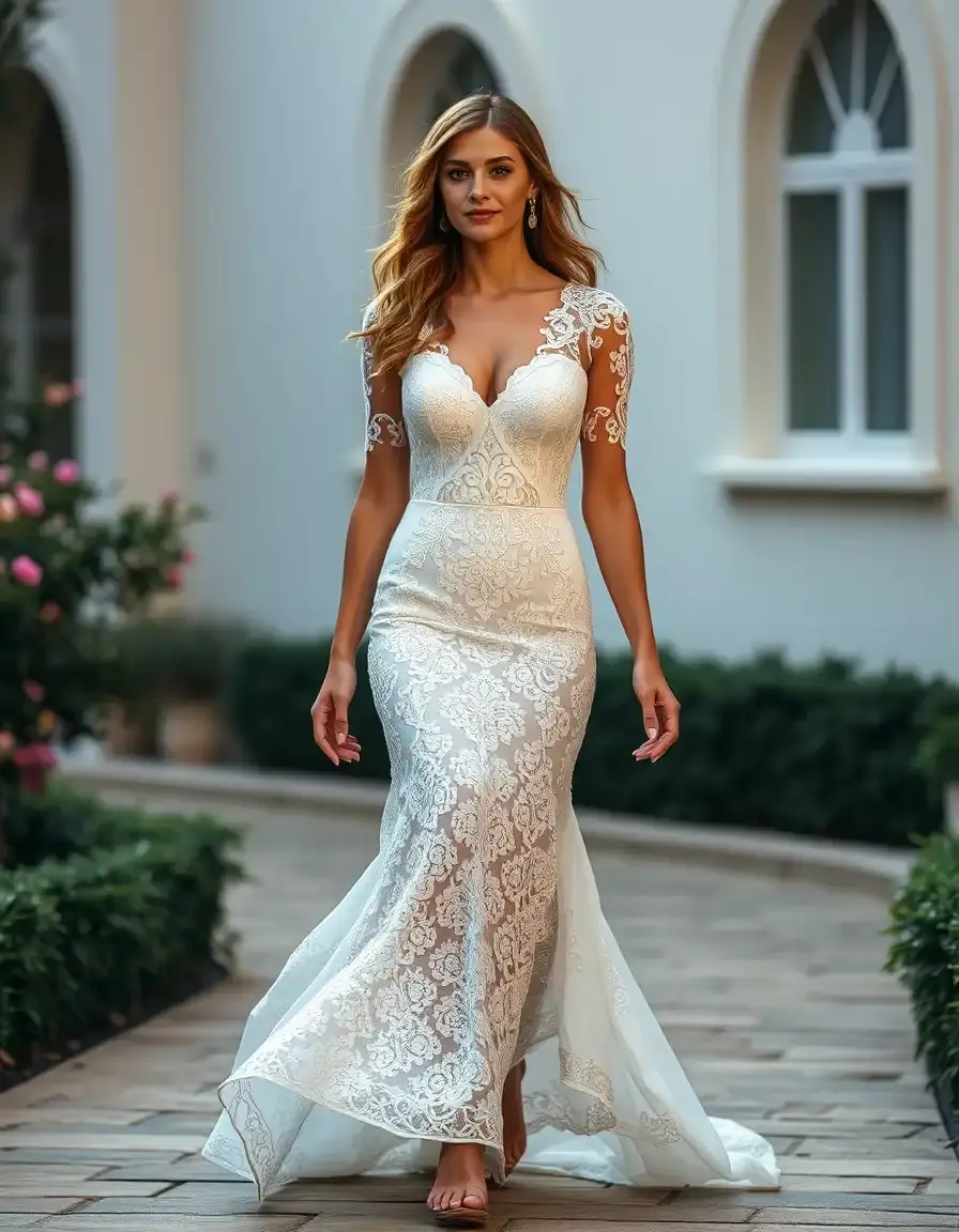 Madrina Lace White
