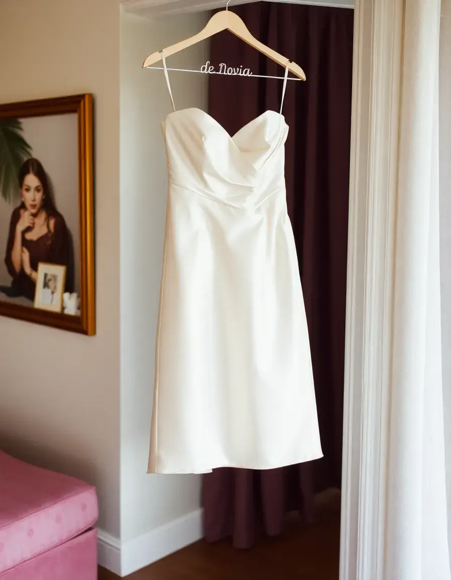 Vestido de novia De Novia Strapless satén en percha