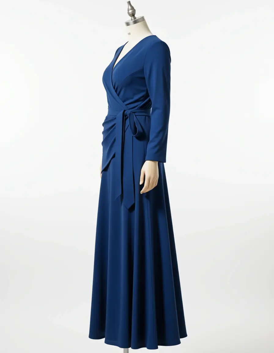 60 años wrap dress sofisticado tipo cruzado