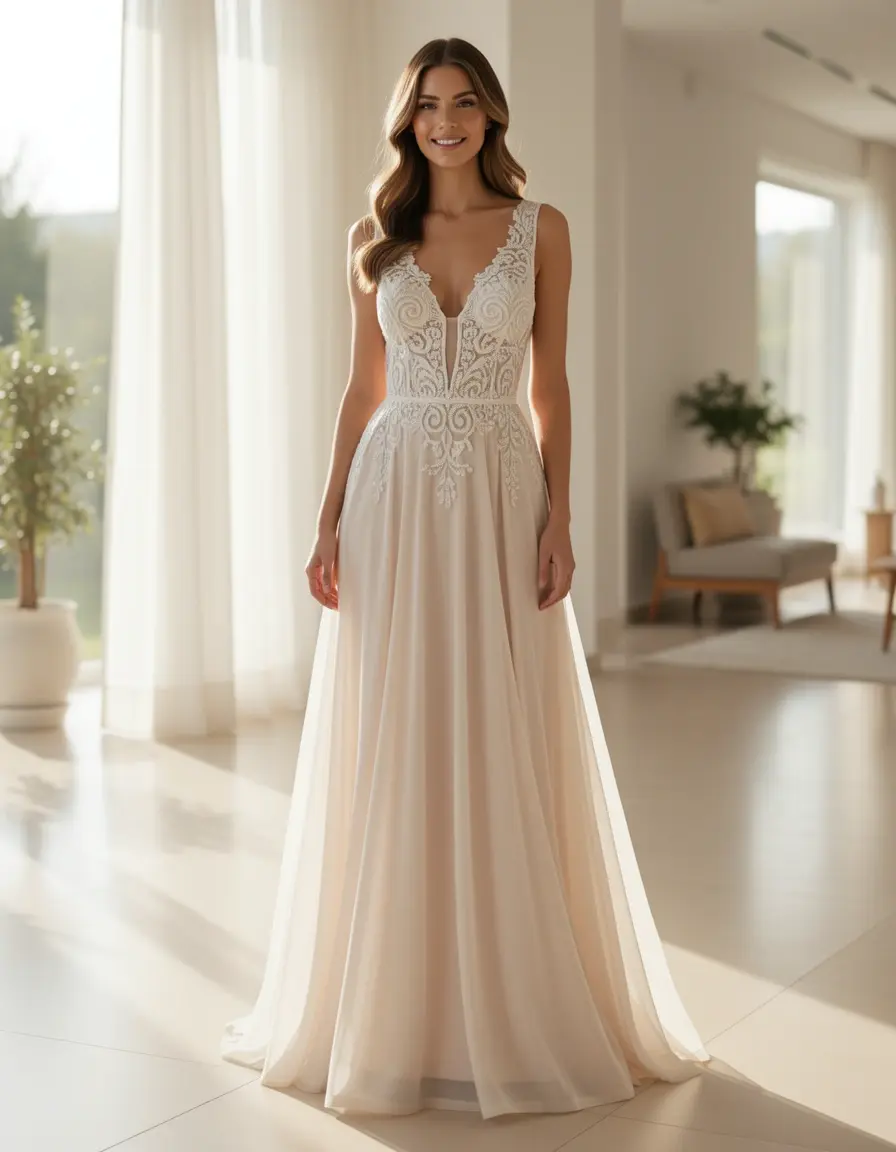Madrina 60 maxi vestido largo y fluido