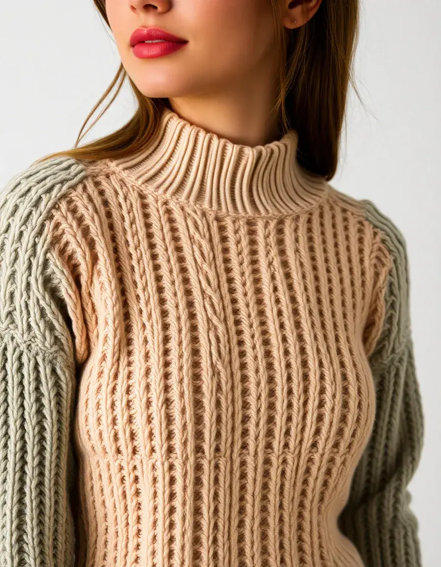 60 años knit vestido de punto acogedor