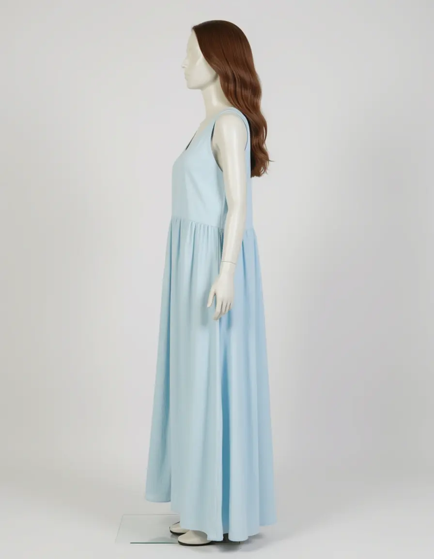 Mujer verano maxi light side view