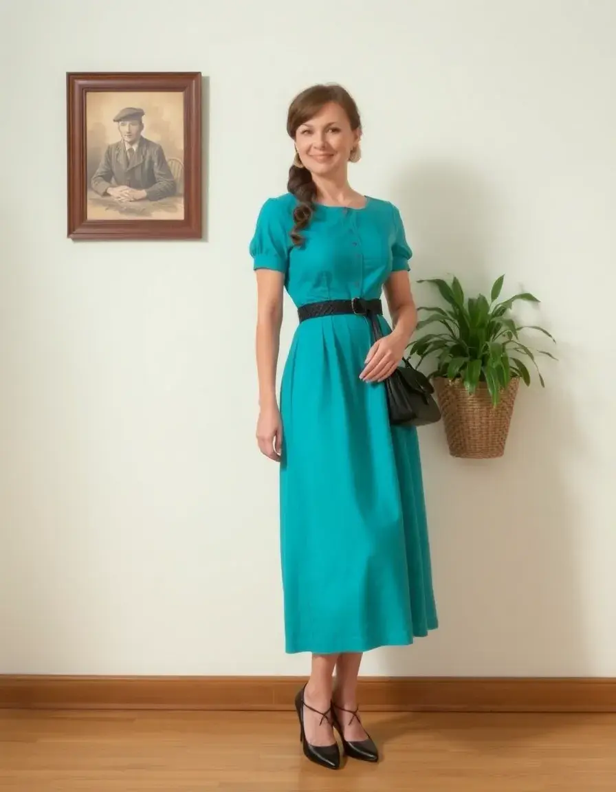 Vestido estilo retro años 50