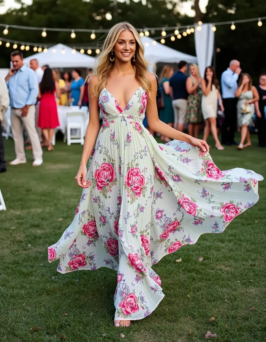 Maxi Grad Dress vestido largo fluido