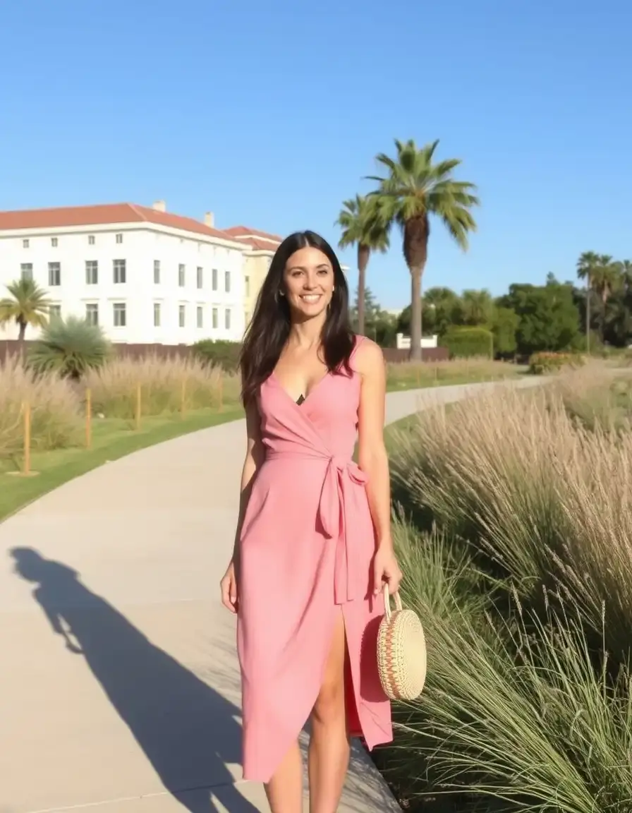 Vestido cruzado estilo wrap para madre de la novia