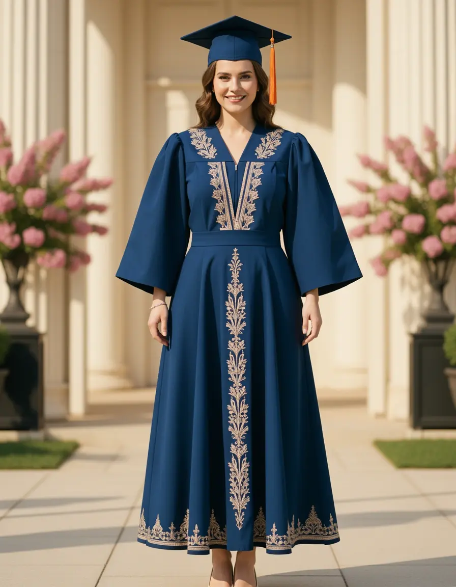 Vestido midi elegante para graduación