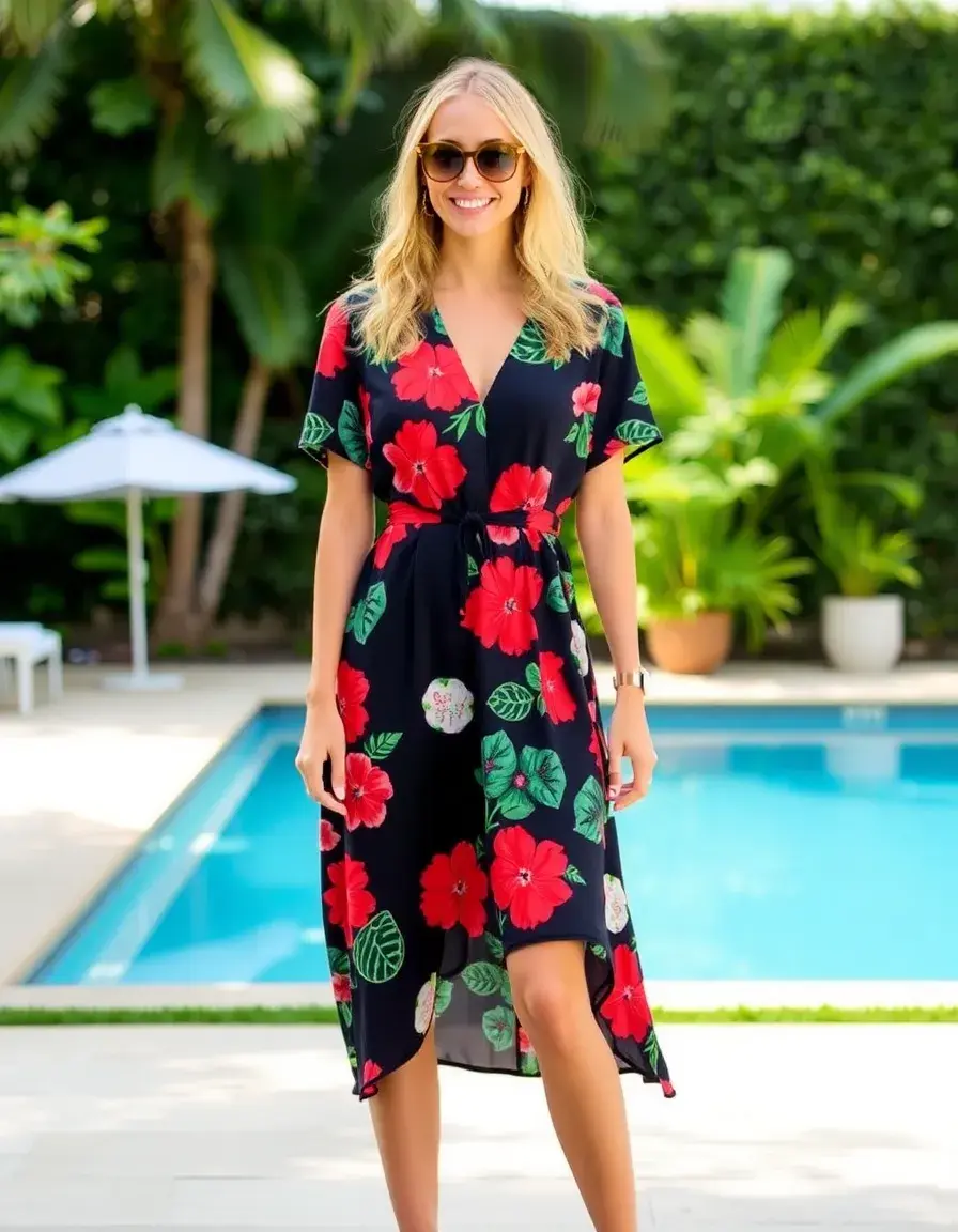 Vestido con estampado atrevido para invitadas