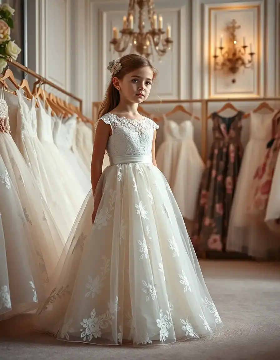 Colección de vestidos niña elegantes para ceremonias y eventos especiales